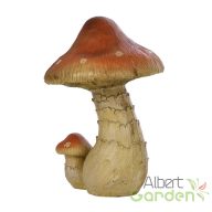   Erdei csiperke polyresin szobor, M, kültéri és beltéri dekorációs kiegészítő