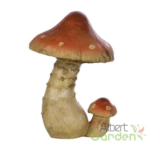 Erdei csiperke polyresin szobor, M, kültéri és beltéri dekorációs kiegészítő