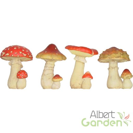 Erdei csiperke polyresin szobor, M, kültéri és beltéri dekorációs kiegészítő