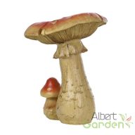   Laska gomba polyresin szobor, M, kültéri és beltéri dekorációs kiegészítő
