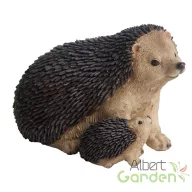   Süni szobor kis sünivel polyresin szobor, kültéri és beltéri dekorációs kiegészítő