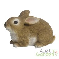   Fekvő nyúl polyresin szobor, kültéri és beltéri dekorációs kiegészítő