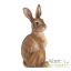 Ülő nyúl polyresin szobor, kültéri és beltéri dekorációs kiegészítő