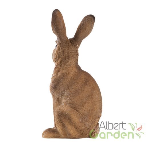 Ülő nyúl polyresin szobor, kültéri és beltéri dekorációs kiegészítő