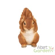   Fülét befogó, nem hall, mókus polyresin szobor, A típus, kültéri és beltéri dekorációs kiegészítő