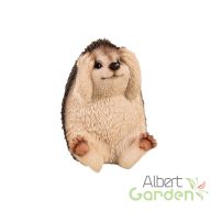   Fülét befogó, nem hall, süni polyresin szobor, A típus, kültéri és beltéri dekorációs kiegészítő