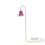 Cserépbe szúrható polyresin virág dekoráció, lila