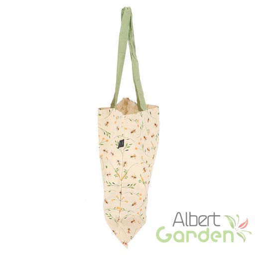 Méhecske mintás pamut bevásárló táska, hosszú füllel