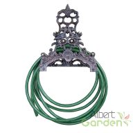   Klasszikus stílusú öntöttvas locsolótömlő tartó, slag tartó