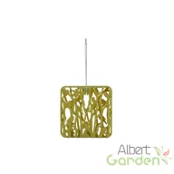 Faggyúszelet tartó madáretető, zöld