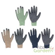 Nitrillel mártott kertész kesztyű, 3 db-os, 24,5 cm