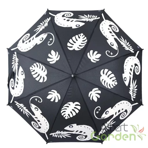 Esőre színváltós kaméleon mintás gyerek esernyő