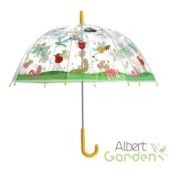   Átlátszó gyerek esernyő, rovarok, apró állatok mintával