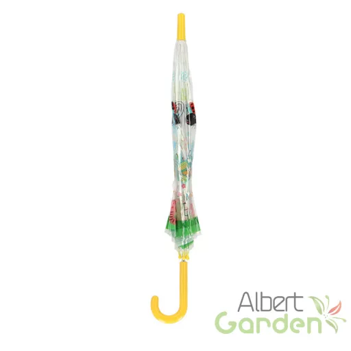 Átlátszó gyerek esernyő, rovarok, apró állatok mintával