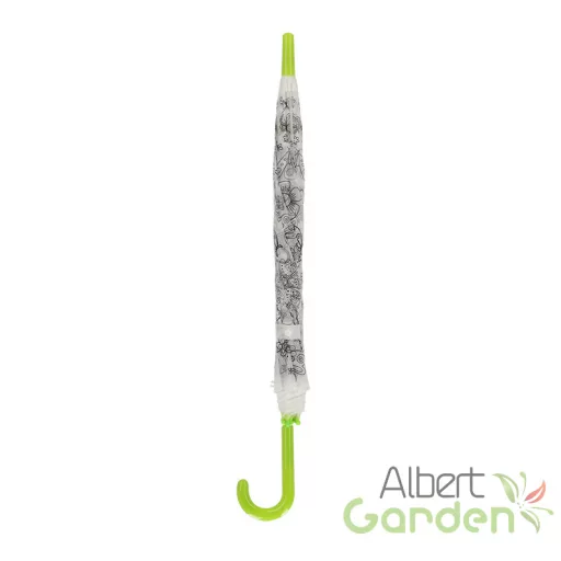 Kifesthető pillangós gyerek esernyő, filctollakkal