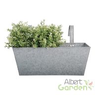 Felakasztható cink virágláda, 7 literes