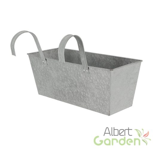 Felakasztható cink virágláda, 7 literes