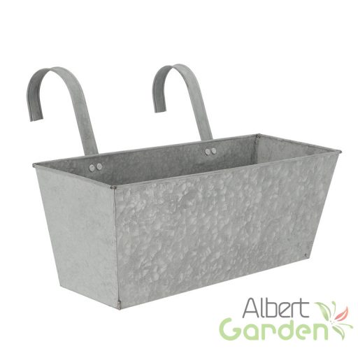 Felakasztható cink virágláda, 7 literes