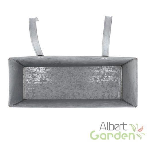 Felakasztható cink virágláda, 7 literes