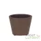 Terrakotta virágcserép, sötétbarna, 9 cm átmérőjű