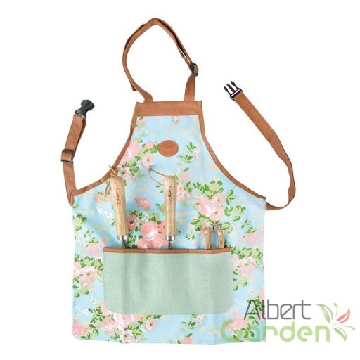 Rózsa mintás kerti kötény