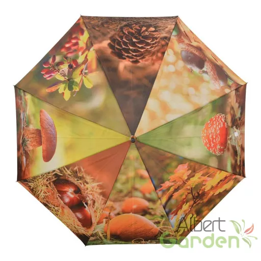 Őszi hangulatú esernyő, 120 cm átmérőjű