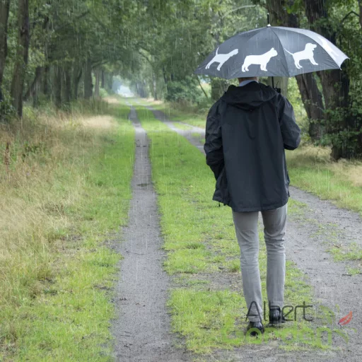 Fényvisszaverő kutyás esernyő, 105 cm átmérőjű