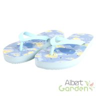   Tengerpart mintás flip-flop papucs gyerekeknek 25, Tengeri szimbólumokkal