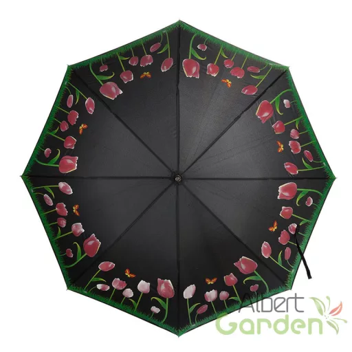 Esőre színváltós tulipános esernyő, 116 cm átmérőjű