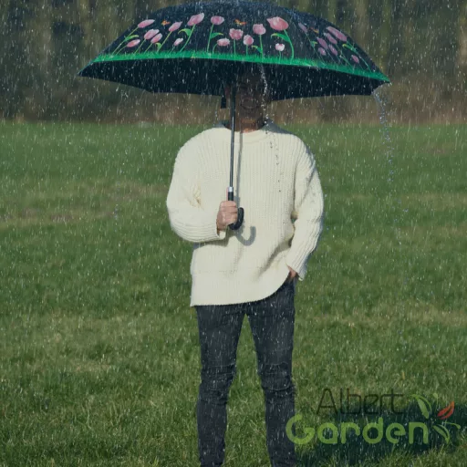 Esőre színváltós tulipános esernyő, 116 cm átmérőjű
