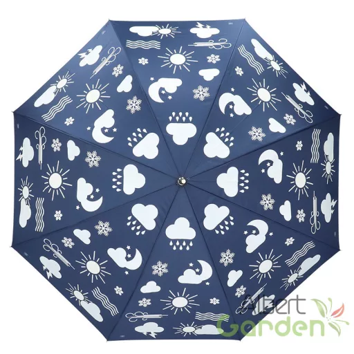 Esőre színváltós felhő mintás esernyő, 116,5 cm átmérőjű