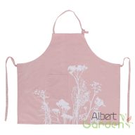 Mezei virág mintás kerti kötény, pink