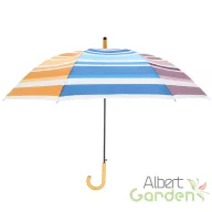 Színes csíkos esernyő, 120 cm átmérőjű