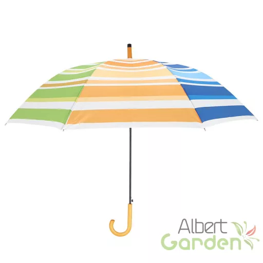 Színes csíkos esernyő, 120 cm átmérőjű