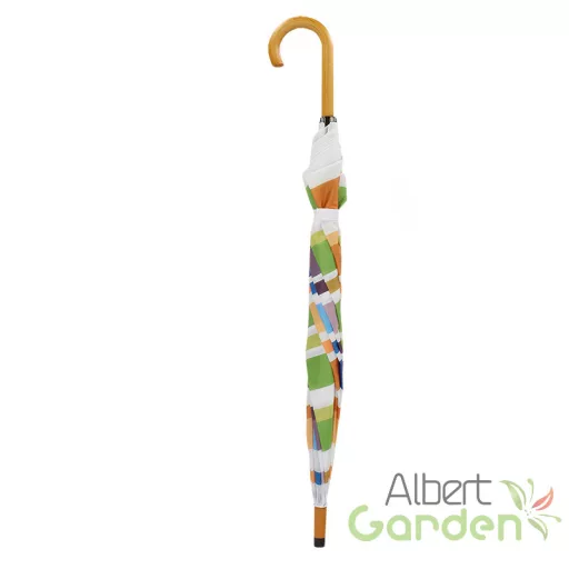 Színes csíkos esernyő, 120 cm átmérőjű