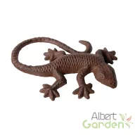 Öntöttvas gyík szobor, 15 cm