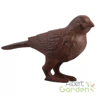 Öntöttvas madár szobor