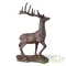 Öntöttvas szarvas szobor, 33 cm