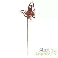   Rusztikus lézervágott leszúrható pillangó sziluett, kültéri és beltéri dekorációs kiegészítő, 38 cm