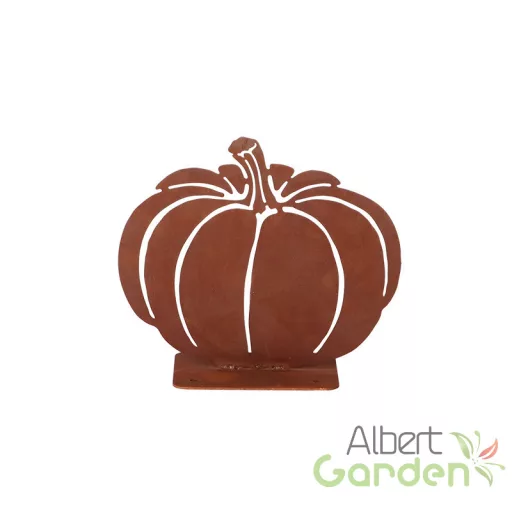 Tökös lézervágot álló kerti dekoráció, 19,5 x 17 cm