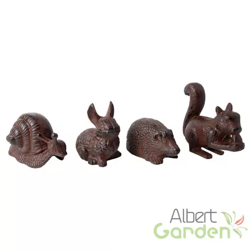 Öntöttvas állatdísz, sün, kicsi